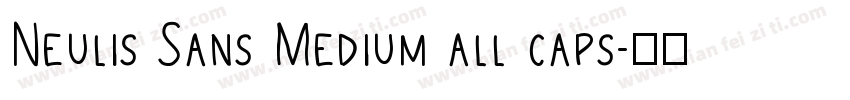 Neulis Sans Medium all caps字体转换